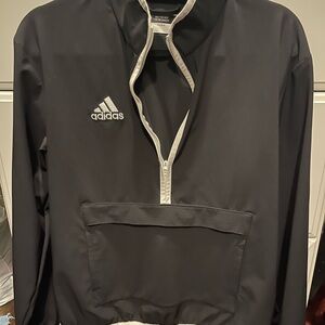 Adidas 1/2 Zip Black Athletic Jacket